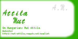 attila mut business card